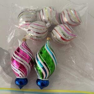 Vintage ornaments set of seven